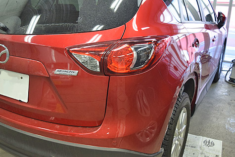 マツダ・CX-5(KE)ソウルレッドの板金塗装修理
