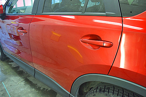 リヤドアの傷もキレイになったマツダ・CX-5(KE)