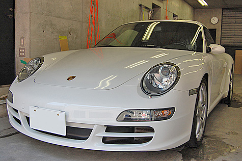 お客様にお渡しする前のポルシェ911カレラ