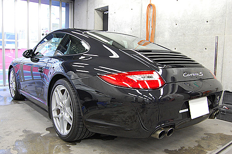 お客様にお渡しする前のポルシェ・911・カレラS
